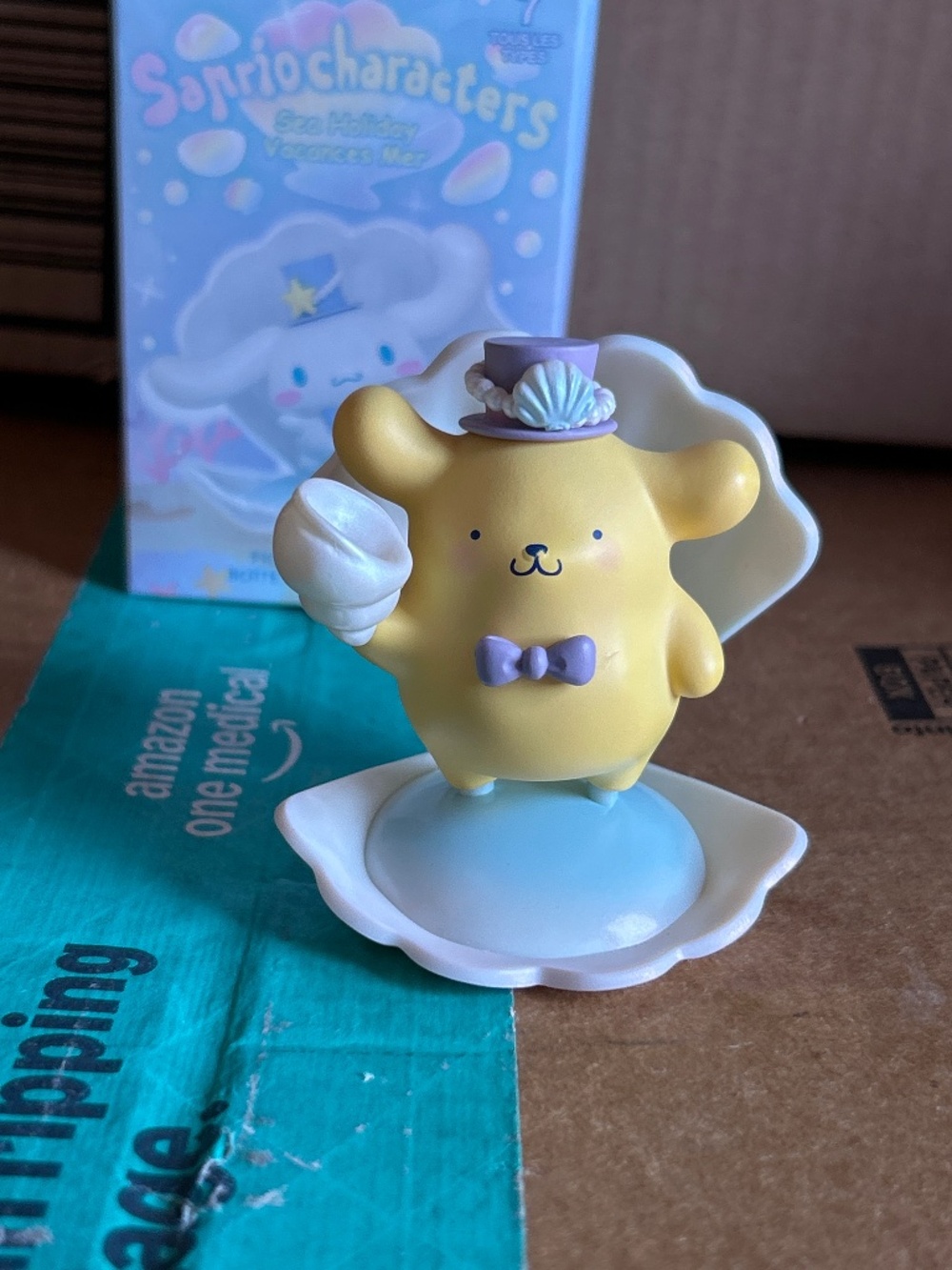 Sanrio Sea Holiday Pompompurin Top Toy Blind Box Figure #1